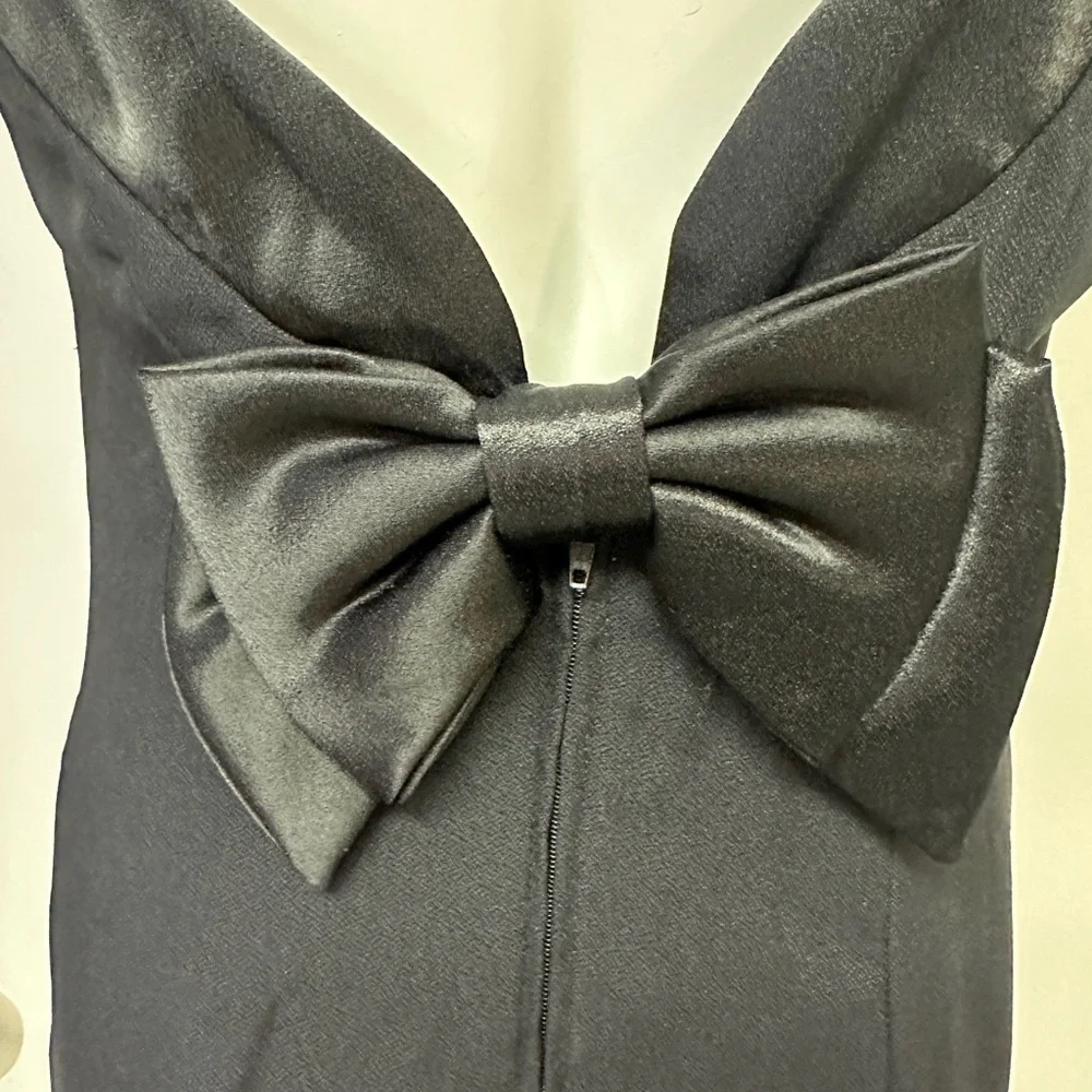 Hollywood Nites Vintage Classic Black Gown fits‎ a sz 4/6 Women’s - Picture 8 of 9